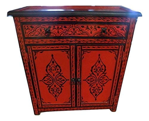 Moroccan Console Storage Table Arabic Furniture Drawer