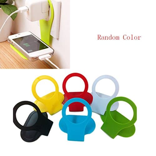 V2eshop 1 PC Hanger Foldable Cell Phone Charging Wall Charger Charger Holder Shelf