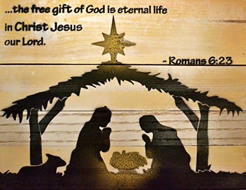 Stencil Only! - Christmas Christian Decorations