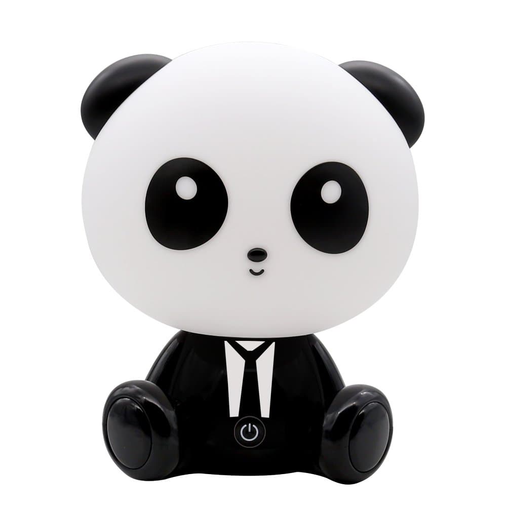 SCOPOW Night Light Cute Big Panda Eye-care Dimmable Table Lamp 3-Level Dimmer with Touch Sensitive Control Reding Lamp for Girlfriend Adult Kids Baby Bedroom and Nursery
