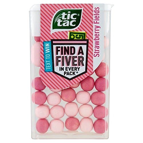 Tic Tac Strawberry Fields 24 x 18g Packs (Bulk Buy)