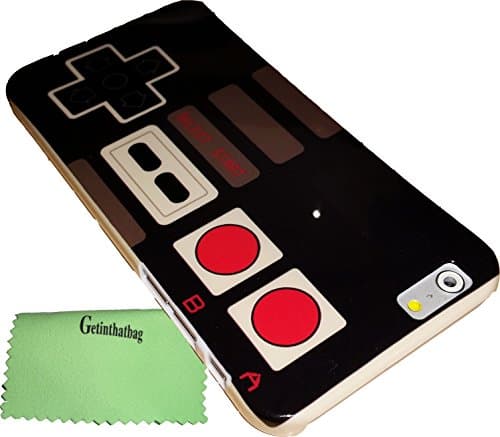 Apple iPhone 6 Controller Nes Hard Case Skin Cover + Getinthatbag Microfiber Wipe & Screen Protector