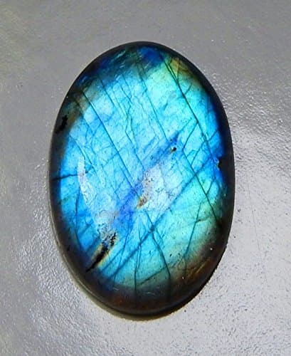 33 CT 20X29 mm. 100% NATURAL MULTI FIRE FLASHY LABRADORITE OVAL CABOCHON RING SIZE MADAGASCAR LOOSE GEMSTONE B165