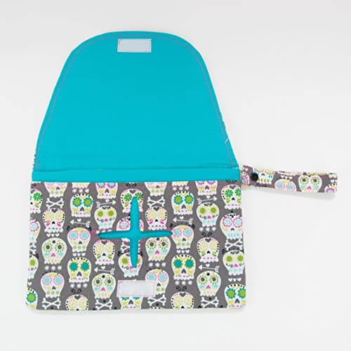 Sugar Skulls Diaper and Wipe Clutch