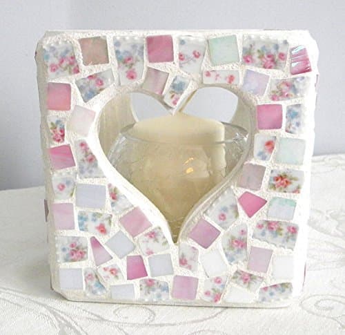 Heart Mosaic Box - Candle Holder