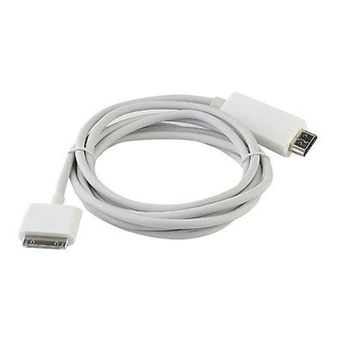 DigitCont 6ft Dock 30-Pin to HDMI HDTV Cable Adapter Converter for iPhone 4S iPad 2 3