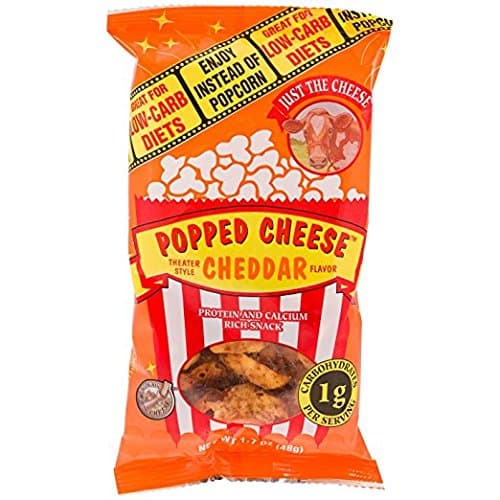 Just The Cheese Popped Cheese, Cheddar, 1.7 oz. pack of 3