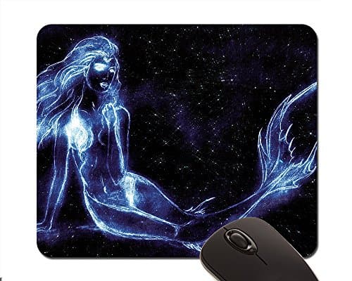 Raypad Mermaid in the starry skyCustomized Rectangle Non-Slip Rubber Print mouse pad 7.8"x9.4"(200x240mm)