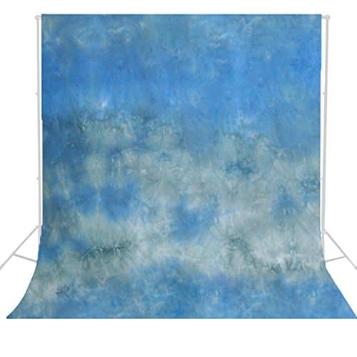 Julius Studio 6 X 9 Ft Crushed Aqua Hand Painted Muslin Backdrop Background Screen for Photo Video Studio, LIQ121-JSAG