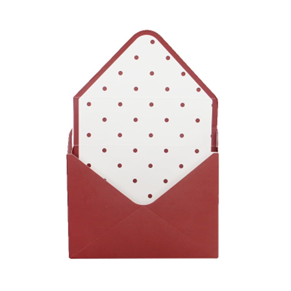 Florist Bouquet Packaging Gift Box Envelop Paper Boxes 5 Counts 7.9x2.8x5.7 Inch (Red)