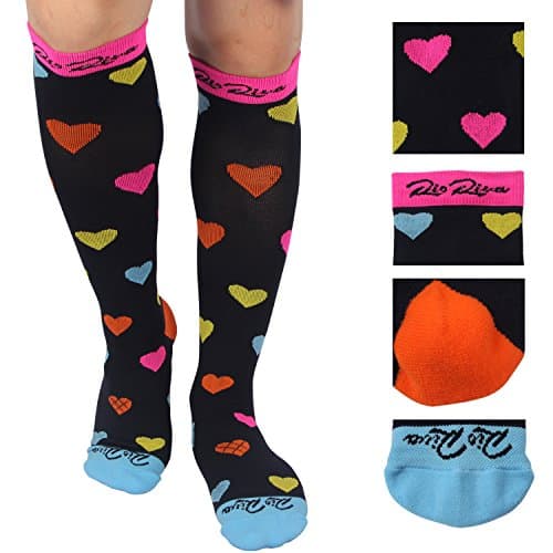 Compression Socks with Terry Reinforced Base 20-30 mmHg for Women & Men Best For Running, Athletic Sports, Crossfit, Flight Travel - Suits Nurses (M: US men 7.5-9.5/ women 8-10.5/ Calf 12-15 inch)