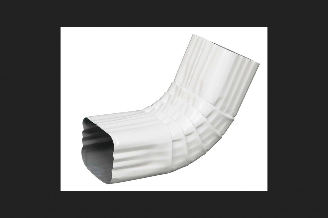 Amerimax A Front Elbow 2 " X 3 " Aluminum White