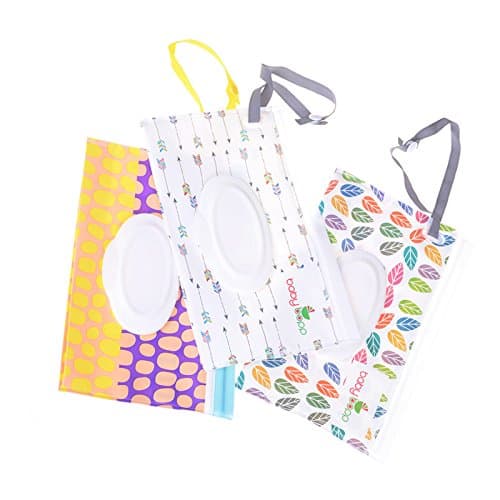 Pizies Baby Wet Wipes Pouch Dispenser | 1 Pack | Random Pattern, 8.7 * 5.3 inches