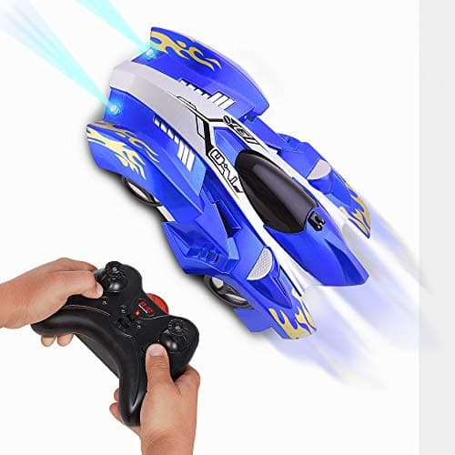 EBUNG Wall Climbing Remote-Control RC Toy Car – Multiple Surface Racing Defying – Cool Design – Multiple-Channel Infrared Controller – Powerful Battery, Lightweight Yet Strong Build