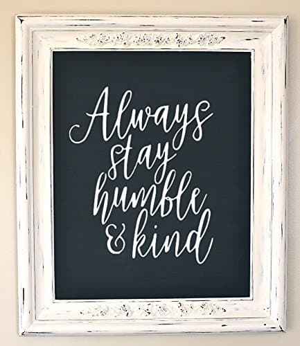 Say It Stickers Always Stay Humble & Kind - Wall Decal - White