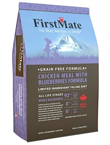 FirstMate Grain Free Chicken Meal with Blueberries Formula for Cats Dinner 4lbs by FirstMate