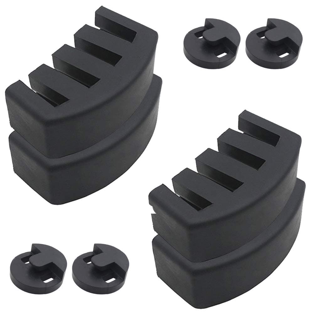 4Pcs Claw Rubber Silencer + 4Pcs Round Rubber Violin Practice Mute Cello Violin and Small Viola Accessories Musical Instrument Accessories,Black