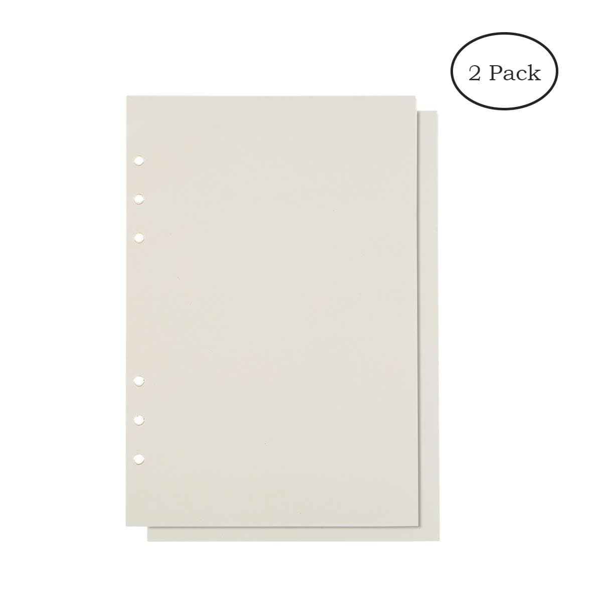A5 Planner Inserts Filler Paper 6-Ring Blank Paper For Loose-Leaf Binders Journal Notebook Diary 80 Pages 8.27"x 5.6" (Blank x 2)