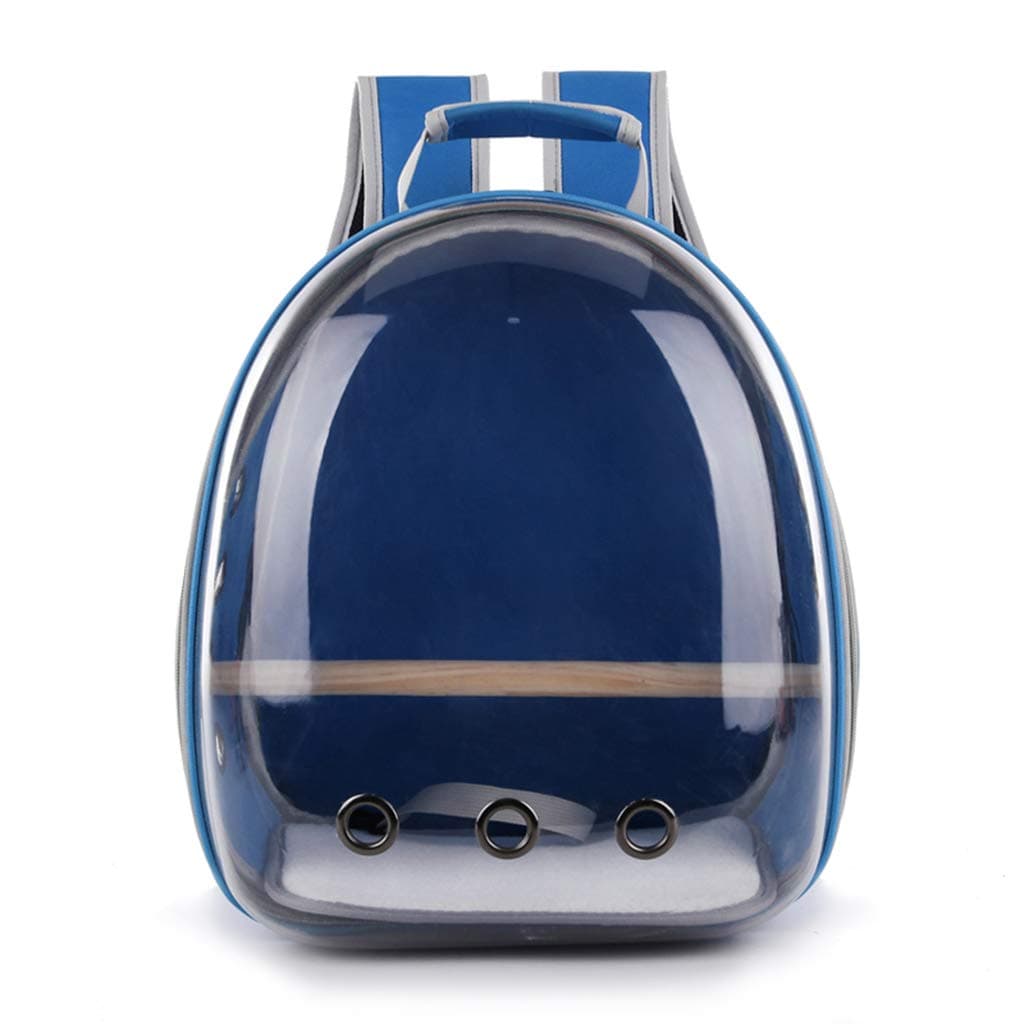 WuLi77 Transparent Capsule Space Pet Carrier Backpack for Parrot Bird Travel Bag -Breathable 360° Sightseeing