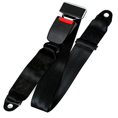 Upgrade Two-point seat belt Universal Lap Seat Belt,Universal 2 Point Fixed Adjustable Belt,Fit For UTV, Buggies,Club Golf Cart,Go Kart, Van, VR, Truck, Cars and Vehicles