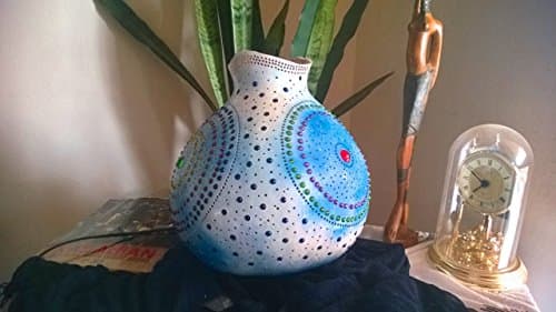 A Boho Soul | Gourd Lamp Night Light Bohemian Eclectic Home House Apartment Bedroom Decor Unique Gift Idea Women Her Art