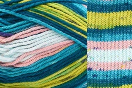 Universal Yarns Cotton Supreme Batik 37 Mint Flower