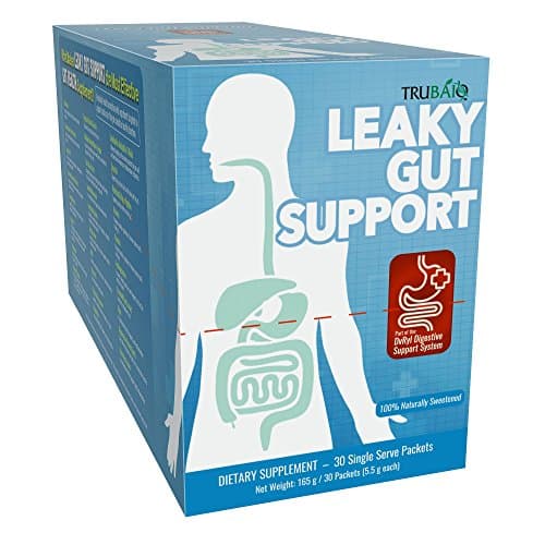 Leaky Gut Support 30 Packets: Nutritional Supplement with Vitamins, Minerals, Herbs, Probiotics for Medicinal Health
