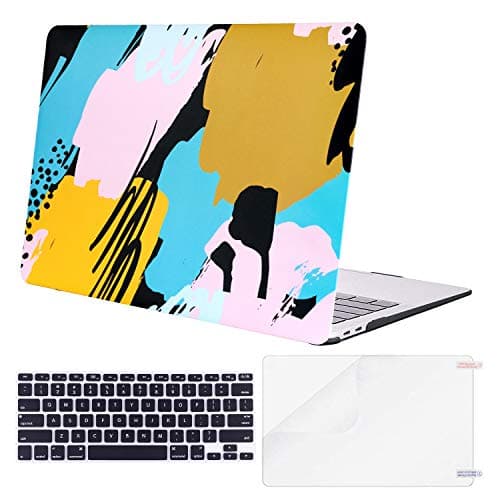 TeenGrow MacBook Air 13 inch Case 2018 Release A1932, Rubber Coated Plastic Hard Case Shell & Keyboard Cover & Screen Protector Only Compatible New Version Mac Air 13", Art