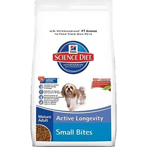 Miniature Hill's Science Diet Mature Adult Active Longevity Small Bites Dry Dog Food Bag