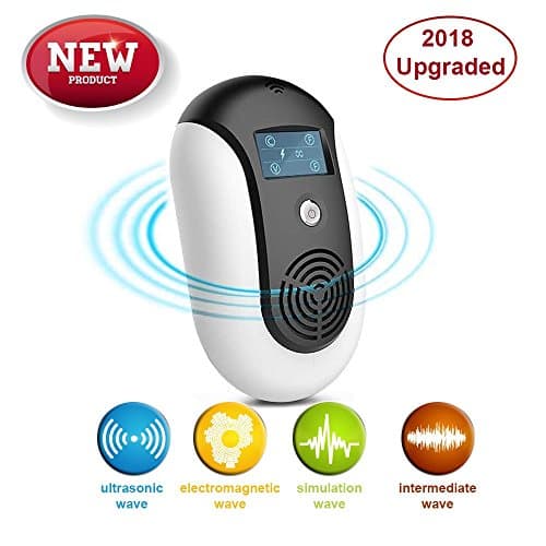 Pest Control Ultrasonic Repeller, Plug in, Indoor Outdoor Electronic Control Rodent, Mosquitoes, Mice, Ants, Rats, Roaches,Spiders, Bugs, Flies, Eco-Friendly, NO Chemicals, Non-Toxic Human & Pet Saf