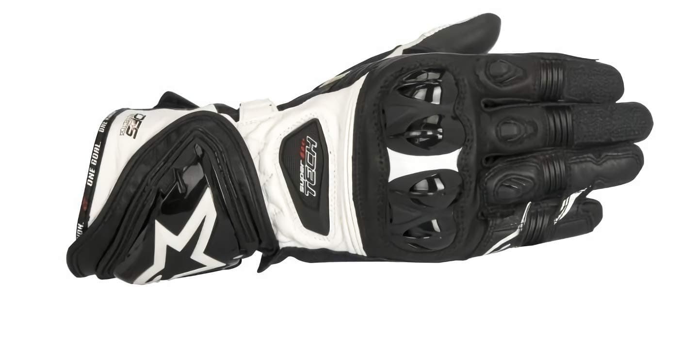 AlpinestarsMotorcycle gloves Supertech Gloves Black White