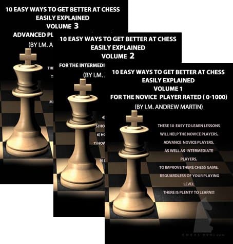 10 Easy Ways to Get Better at Chess, 3 Volume Set DVD