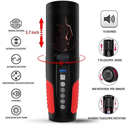 2019 Male Full Automatic Cup Sucking Electronic Man's Toy Large Size Massage Cup Best Gift