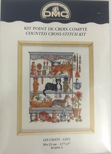 Les Chats- Cats - DMC Creative World Counted Cross Stitch Kit XC0391-A
