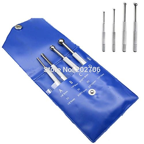 4 SMALL HOLE GAUGE Telescoping Gauges SET FULL BALL TYPE GAUGE .125 - .5" 4 pc Full-Ball Small Bore Hole Precision Gage