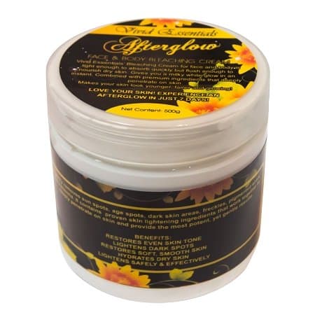 Authentic Vivid essentials Afterglow Face & Body Bleaching & Whitening Cream - HUGE 500gm Jar