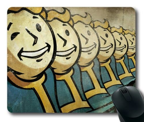 Customizablestyle Vault Boy, Fallout New Vegas Mousepad, Customized Rectangle DIY Mouse Pad