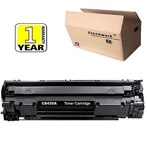 Etechwork 35A CB435A Toner Cartridge 1 Pack Black Compatible for LaserJet P1005 P1006 P1007 P1008 P1009 P1002 P1003 P1004 Printer