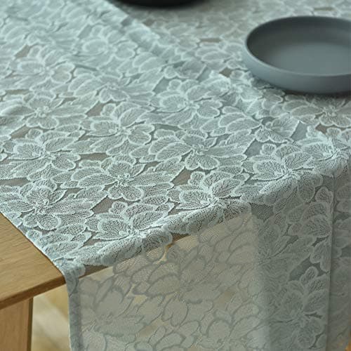Molaxhome Warp Knitted Lace Table Cloth Square Tablecloth for Home Kitchen Dining Entertaining Tabletop Serveware Coffee
