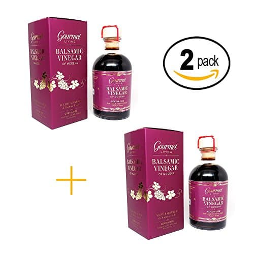 Balsamic Vinegar of Modena ORO Gift Pack. Barrel Aged IGP Certifed Balsamico from Italy with Gift Boxes (TWO - 250 ml Bottles / Individually Boxed)
