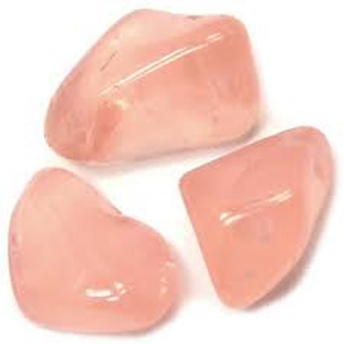 Gem Stone Pink Quartz Stone /Pink Rose Stone /Pack of 3 Rose Quartz Stone / one inch long Semi Precious Gem Stones Pink Tubmble Stone Reiki Healing Chakra Stone Heart & Love Stone Taurus & Libra Birth signs's Stone