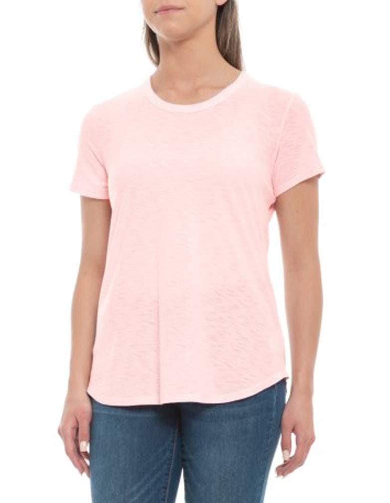 James Perse Women's Sheer Slub Crewneck Tee