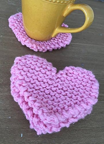 Heart Mug Rug, Pink Cozie
