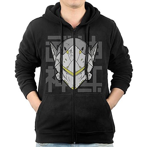 Men Genji Overwatch Hoodie Pullover Zip Up