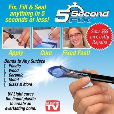 BANQLYN Super Power 5 Second Fix UV Light Repair Tool Glue Refill Liquid Plastic Welding (Colour May Vary)