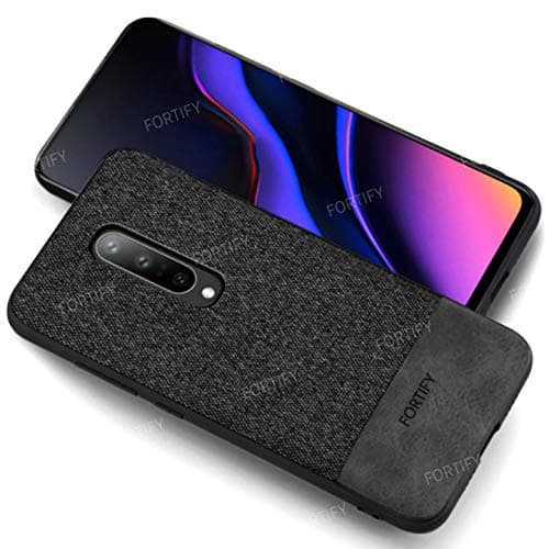 FORTIFY TPU+Plastic Back Cover for Oneplus 7 Pro - Black
