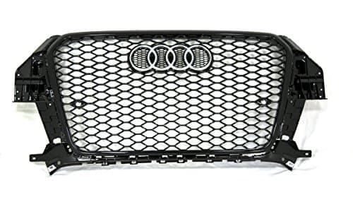 Audi Q3 RSQ3 Style front grille gloss black mesh titanium replica 13 14 15
