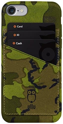 ullu Premium Leather Wallet Case for iPhone 6/6S - Army Woodland