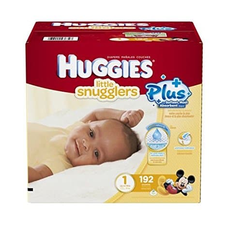 Huggies Little Snugglers Plus Diapers Size 1, 192ct