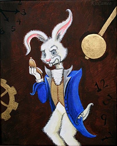 This Damn Thing is Broken, or 8" x 10" The White Rabbit Art Print